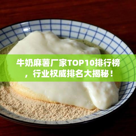 牛奶麻薯厂家TOP10排行榜，行业权威排名大揭秘！