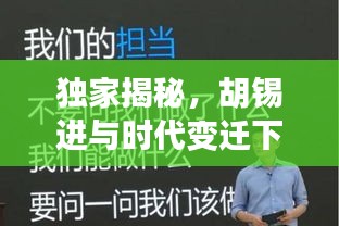 独家揭秘，胡锡进与时代变迁下的深度观察与独到思考