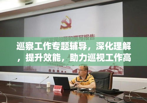 巡察工作专题辅导，深化理解，提升效能，助力巡视工作高质量发展