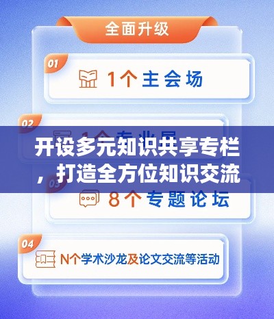 开设多元知识共享专栏，打造全方位知识交流平台