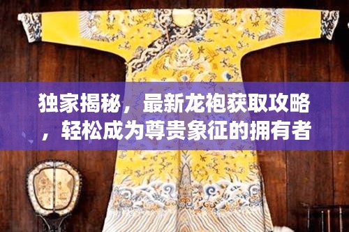 独家揭秘，最新龙袍获取攻略，轻松成为尊贵象征的拥有者